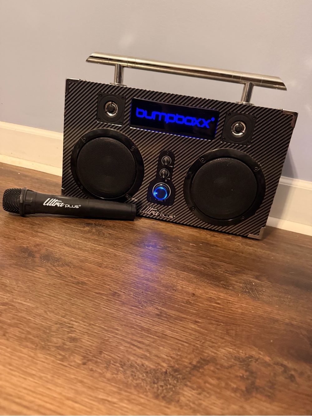 Portable Bluetooth Karaoke Speaker with Wireless Mic — Black